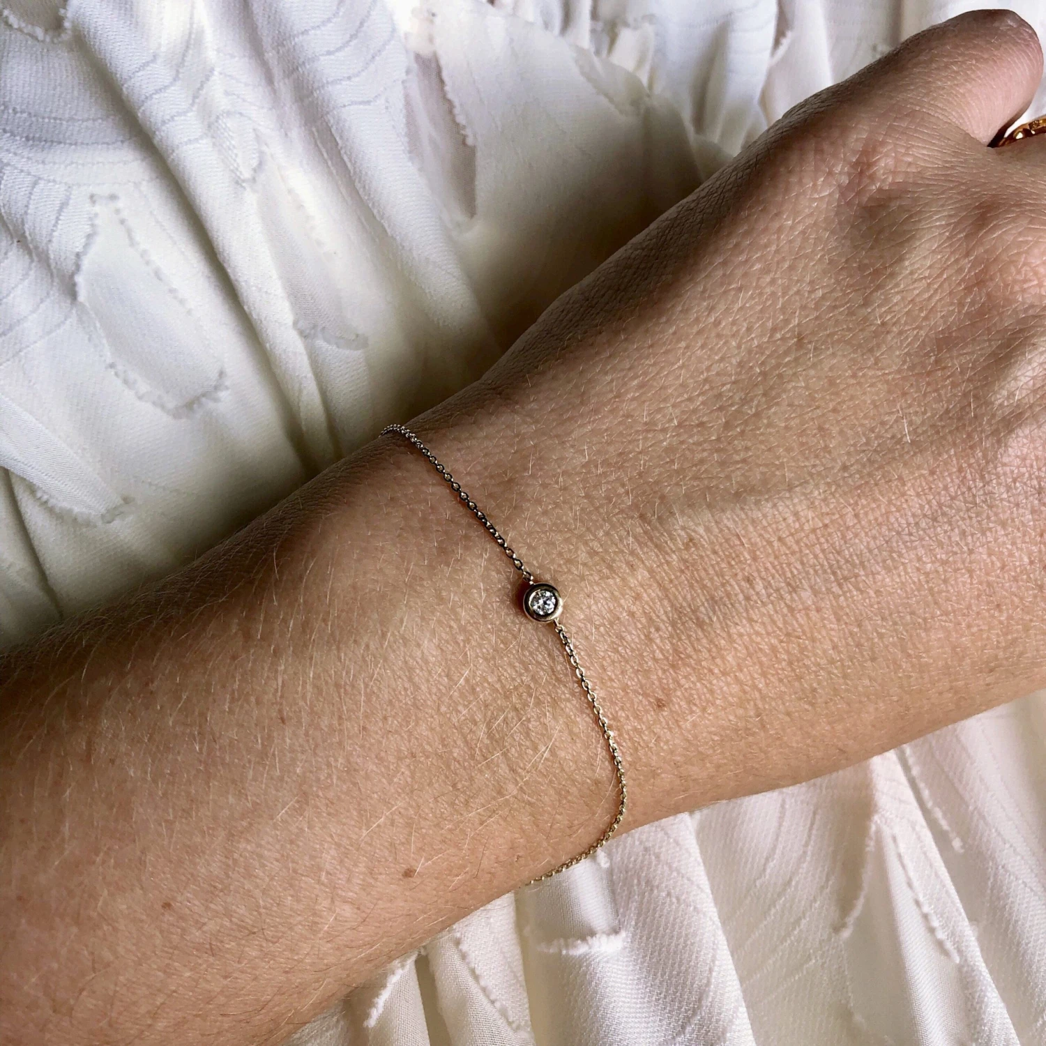 Diamond Solitaire Bracelet 2 Diamond Solitaire Bracelet - Image 2