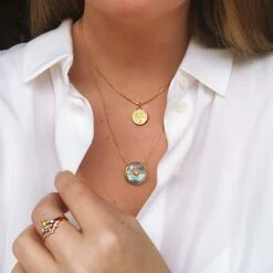 Horoscope Zodiac Engravable Coin Necklace -Carrie Elizabeth image cdc4d8b4 c720 454b 88b1 070dfe737758