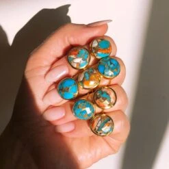 Statement Oyster Turquoise Ring -Carrie Elizabeth imagejpg 2d437596 d2d6 4380 9bc5 092dc672c728