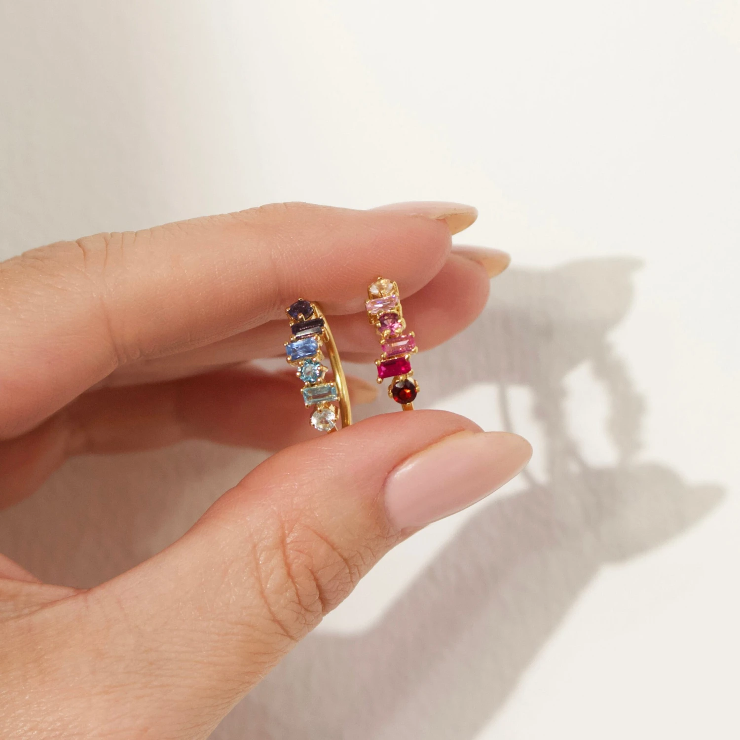 Garden Party Pink Semi Precious Ombre Ring 4 Garden Party Pink Semi Precious Ombre Ring - Image 4